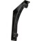 Ekena Millwork Legacy Wrought Iron Bracket, (Triple center brace), Antiqued Silver 2"W x 7 1/2"D x 10"H BKTM02X07X10TLEASV - alternate 1